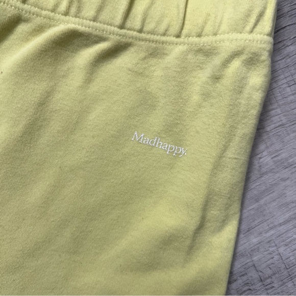 MAHAPPY Yellow Bike Shorts Long Length Workout Athleisure Size Small - Picture 7 of 14